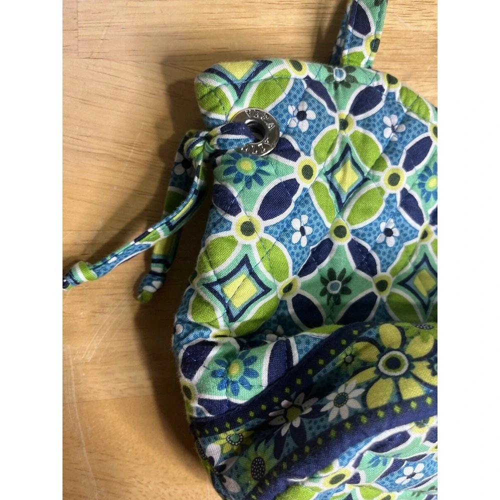 Vera Bradley Daisy‎ Small Handbag Purse Blue Green